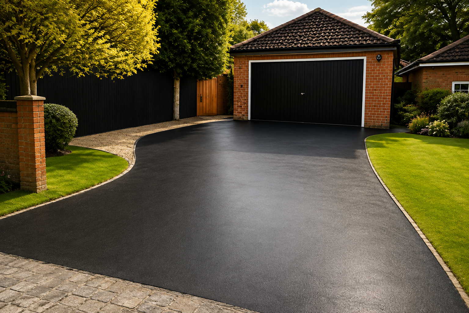 F.M Stewart Gardening providing painting driveways