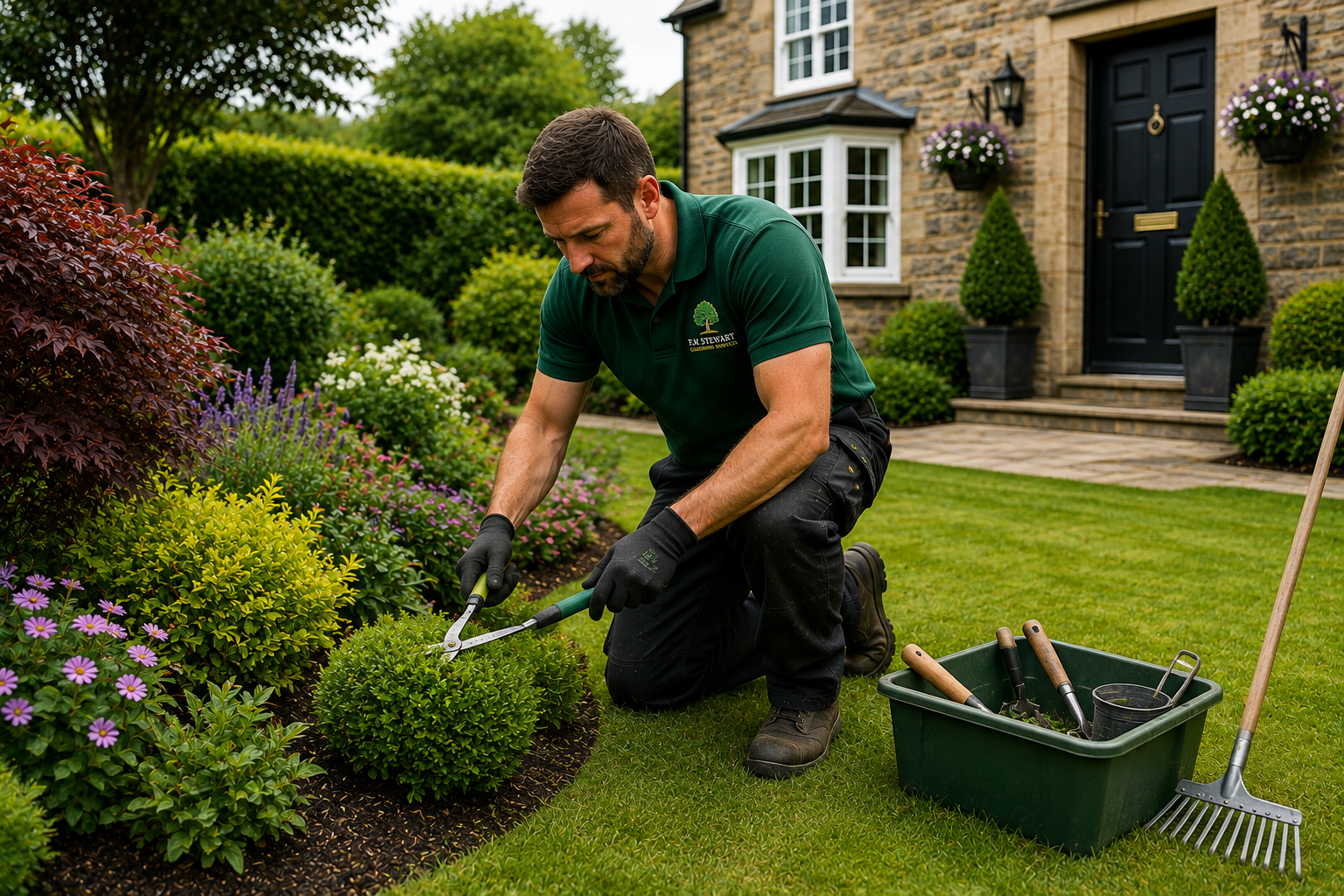 F.M Stewart Gardening providing garden maintenance