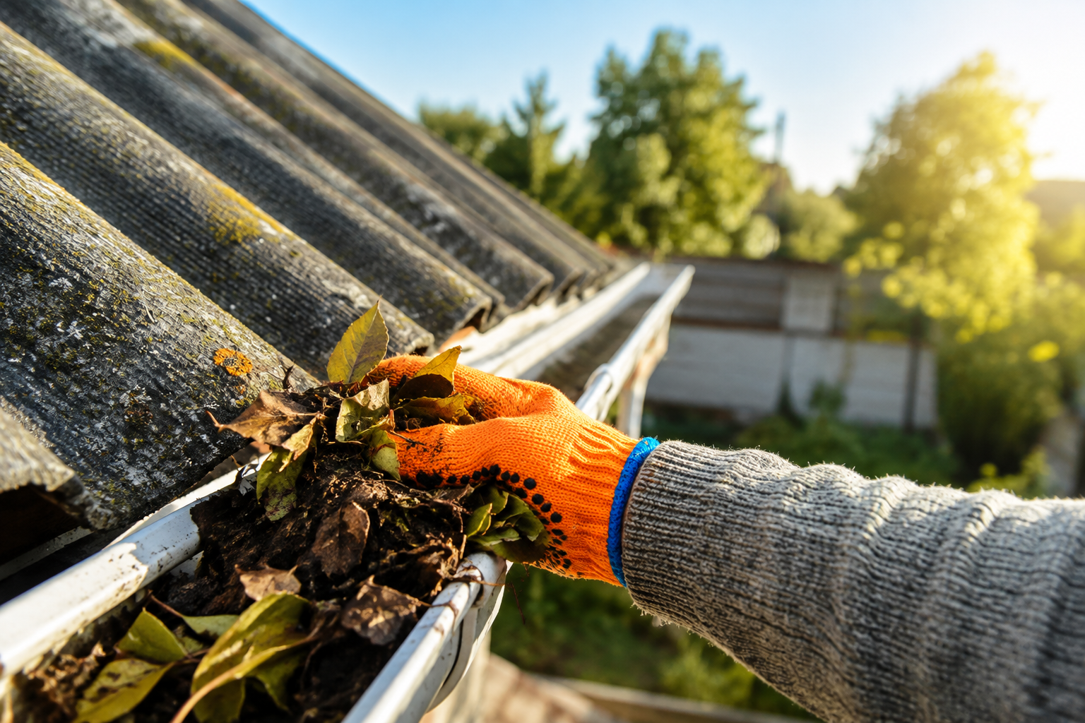F.M Stewart Gardening providing gutter cleaning