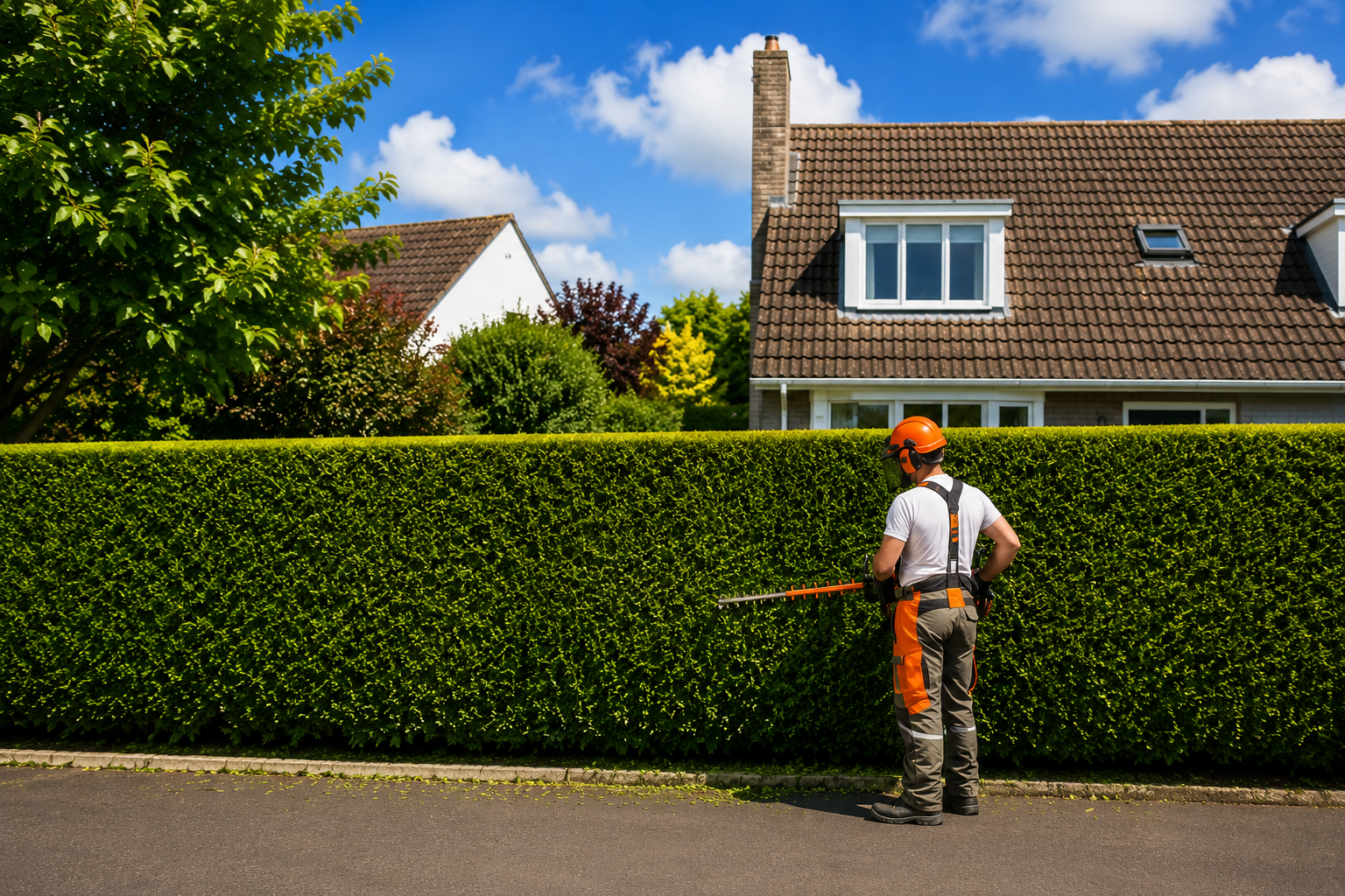 F.M Stewart Gardening providing hedge trimming