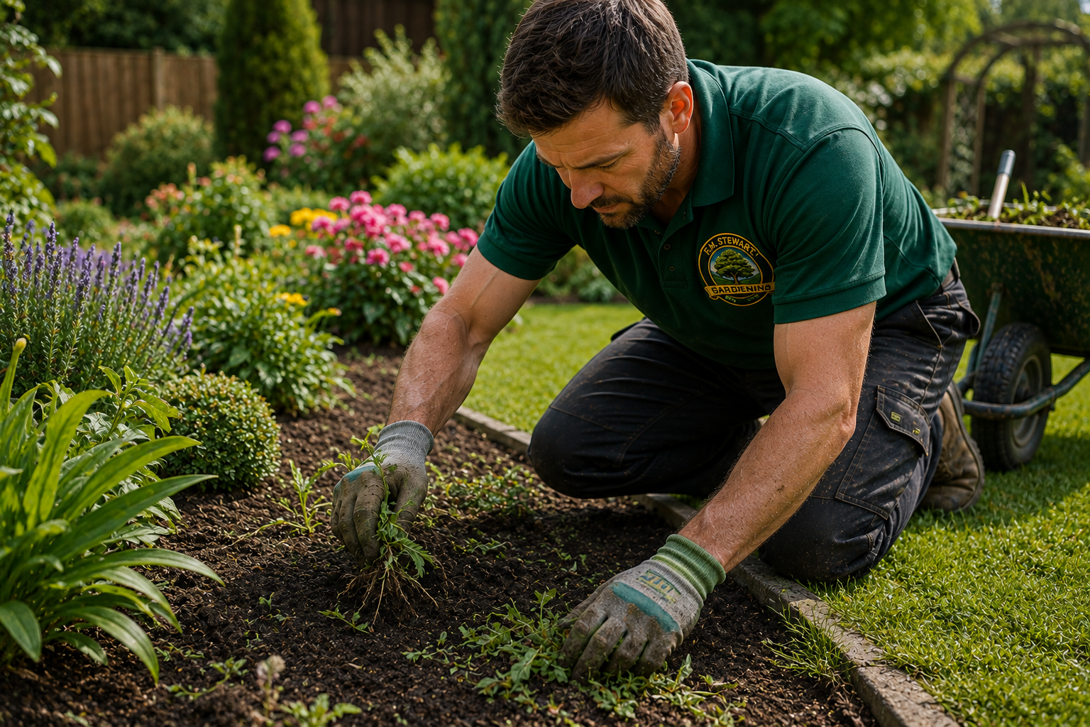 F.M Stewart Gardening providing weeding
